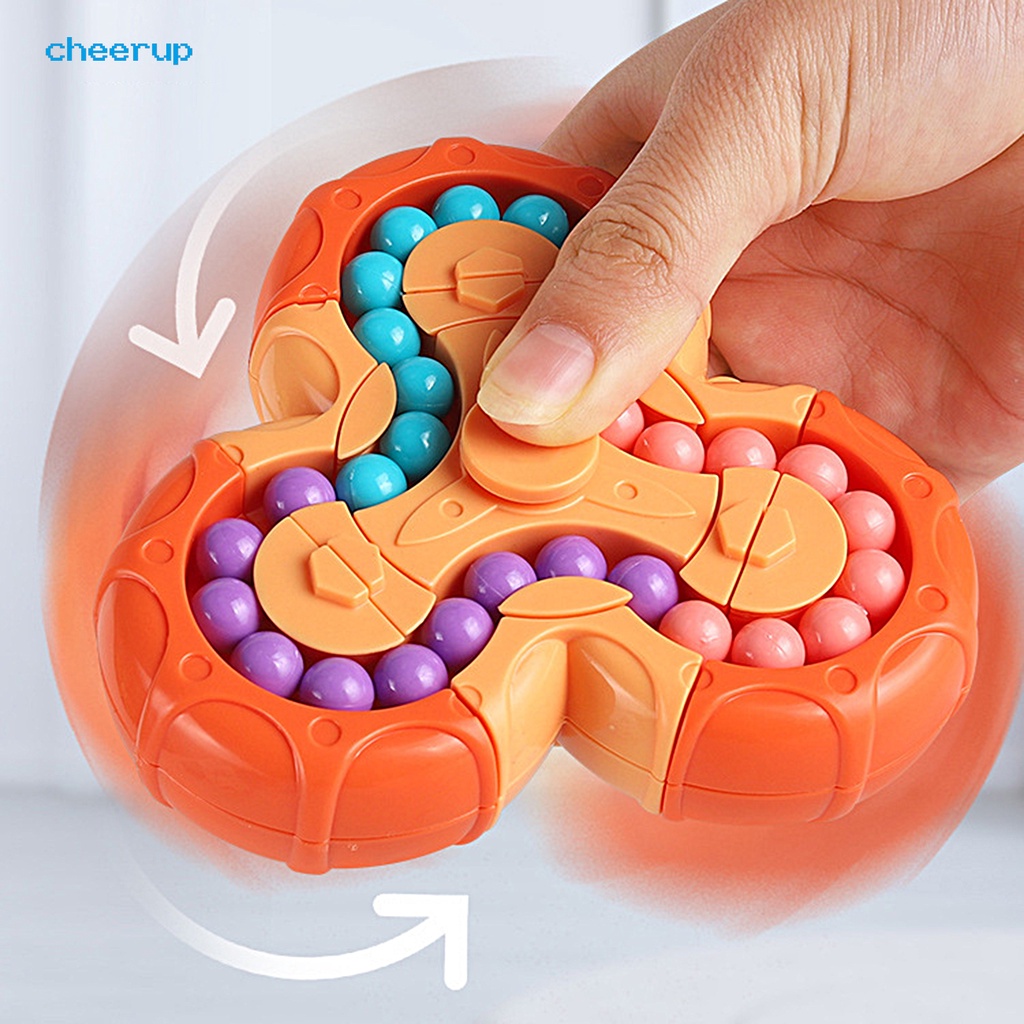 cheerup-ลูกบาศก์มายากล-หมุนได้-ยืดหยุ่น-ออกกําลังกาย-ความสามารถในการลงมือทํา-ลูกปัด-ของเล่นสําหรับเด็ก