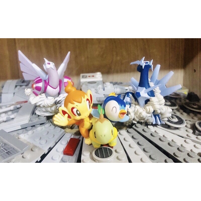 nintendo-pokemon-japan-limited-figure-dialga-palkia-departure-3-set-of-friends-turtwig-chimchar-piplup-kaiyodo-rare