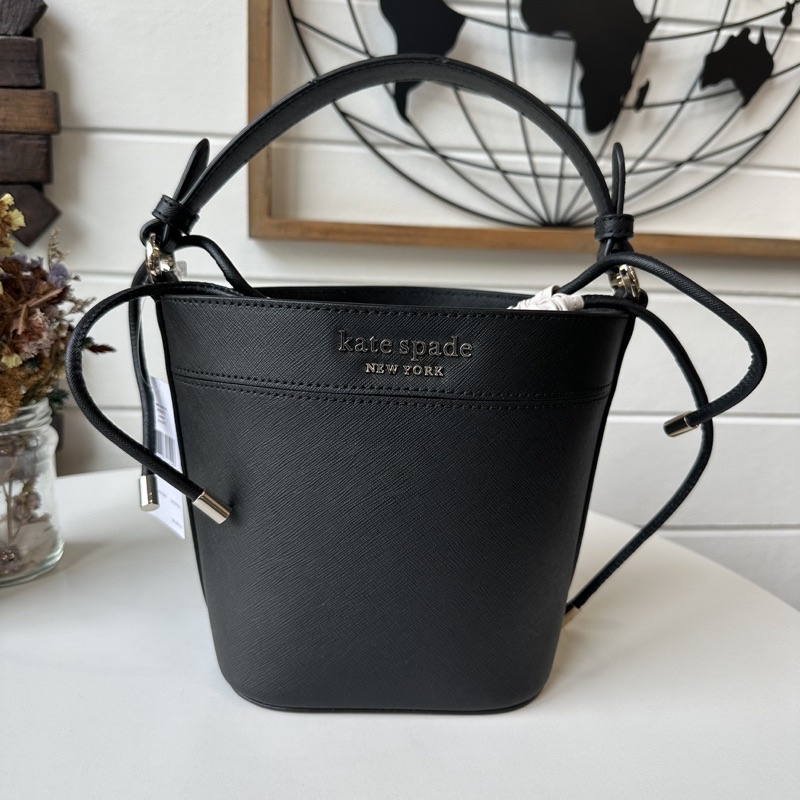 KATE SPADE WKRU6712 CAMERON SMALL BUCKET BAGcolor black