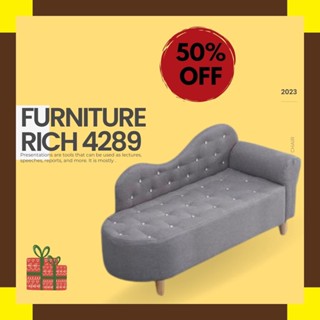 Furniture Rich 4289 โซฟา SF40 เบาะกำมะหยี่เกาหลีนุ่มแน่นนั่งสบาย มีให้เลือก 3 ขนาด