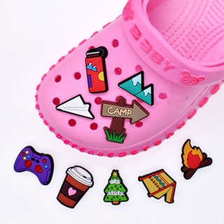 Crocs Jibbitz Pins ใหม่ เกม DIY ปุ่มเสน่ห์รองเท้า