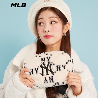 MLB (พร้อมส่ง) กระเป๋าสะพายข้างMLB FUR DIA MONOGRAM CROSSBODY BAG กระเป๋าNY ของแท้💯%