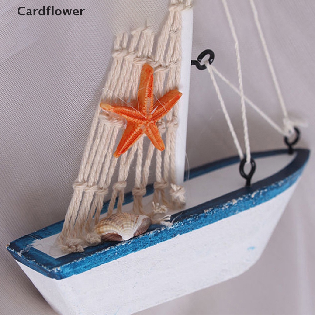 lt-cardflower-gt-1pc-cute-mini-sailing-boat-model-nautical-home-decor-cloth-sailboat-model-flag-on-sale