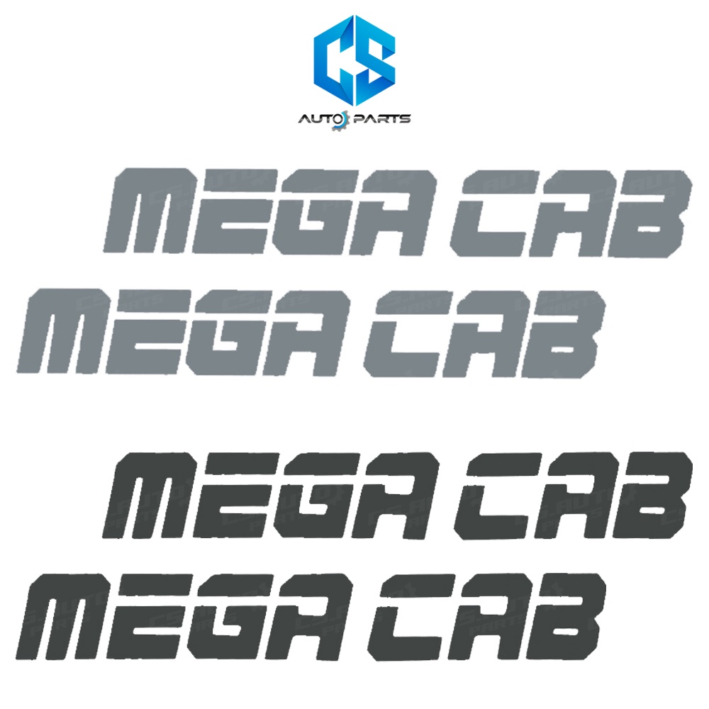 สติ๊กเกอร์-mega-cab-mitsubishi-strada-ติดข้างกระจกแคป