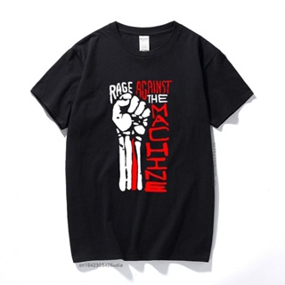 ถูกที่สุด Tshirt Rage Against The Machine T Shirt For Men Cotton Casual Short Sleeve T-Shirt Tops Tee Homme