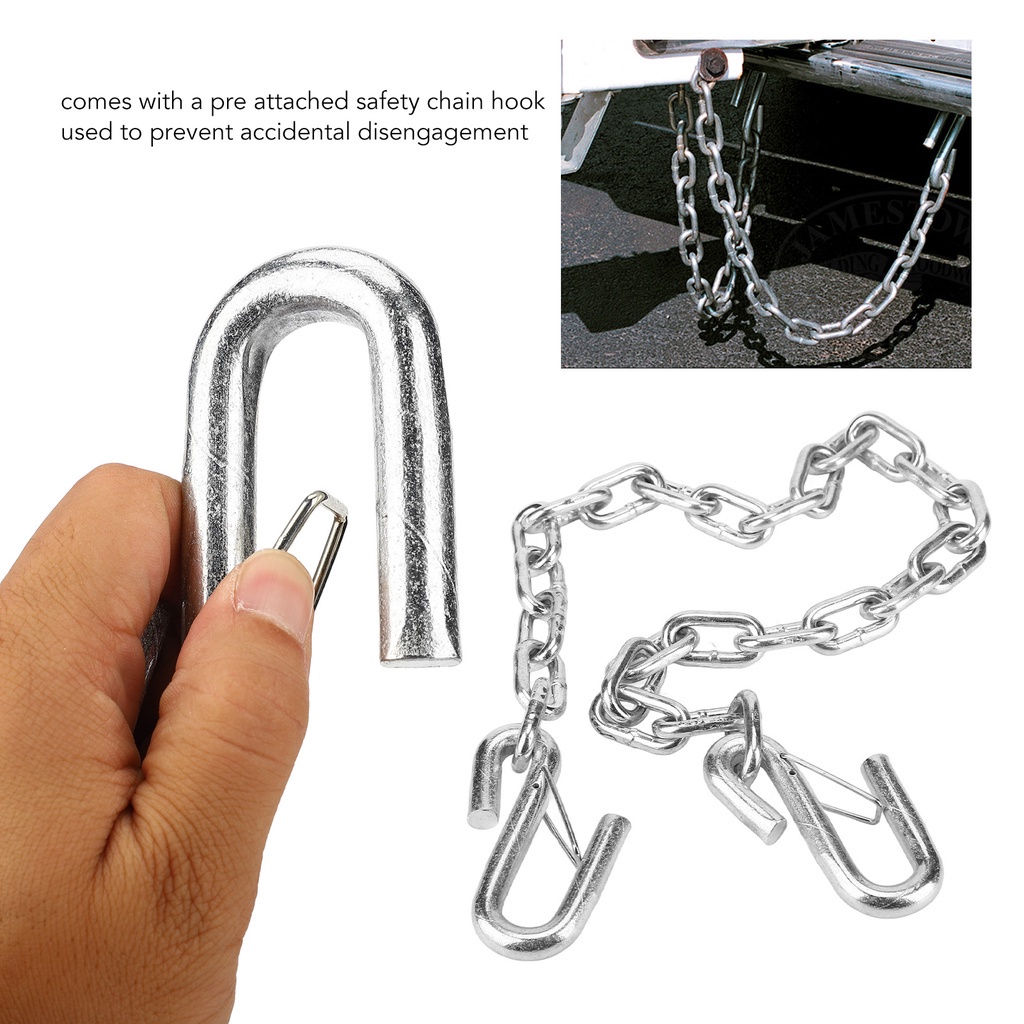 Fitness Life Trailer Safety Chain 3500lbs Towing Wire Ropes with Double ...