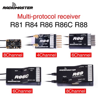 Radiomaster ตัวรับสัญญาณนาโน R81 R84 R86 R86C R88 2.4GHz มากกว่า 1KM SBUS สําหรับ FrSky D8 TX16S