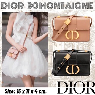 ดิออร์   DIOR  กระเป๋า SUPER MINI 30 MONTAIGNE/กระเป๋าผู้หญิง/ล่าสุด/สไตล์มินิ