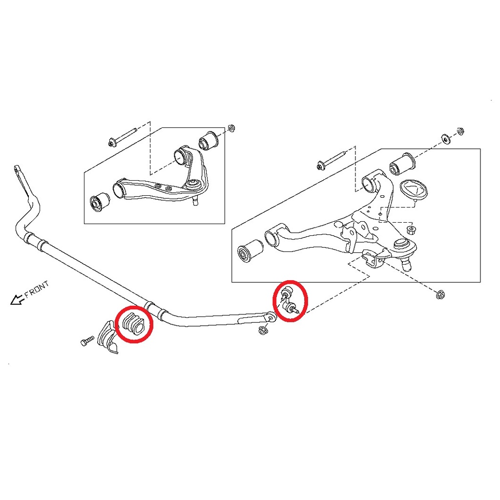 nisto-ลูกหมากกันโคลงหน้า-ลูกยางกันโคลงหน้า-นิสสัน-นาวาร่า-nissan-navara-d40-2004-2015-2wd-ตัวเตี้ย