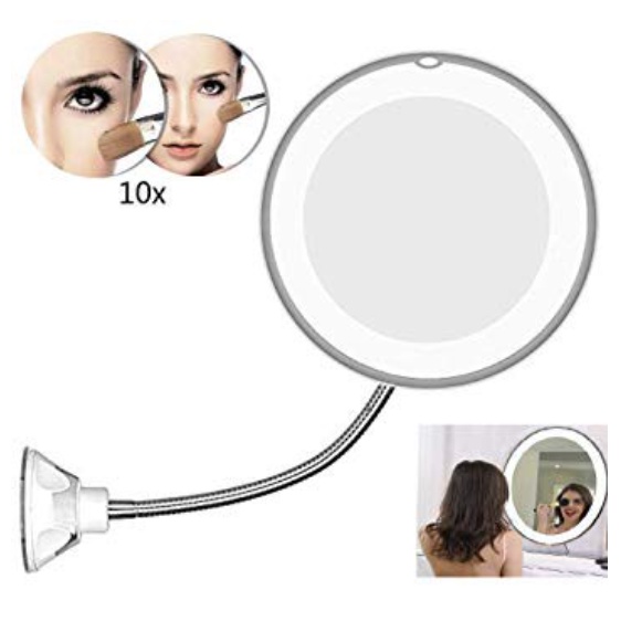 flexible-mirror-10x-magnification-flexible-mirror-round-suction-cup-with-benda-กระจกเเต่งหน้า