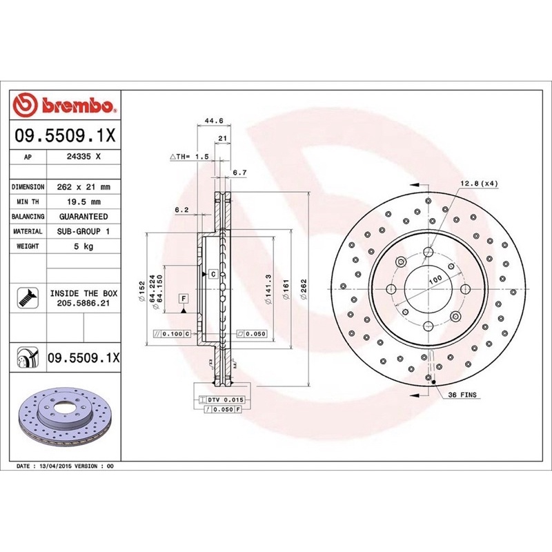 จานเบรค-หน้า-2ใบ-brembo-xtra-honda-city-1-5-ปี09-20-jazz-ge-gk-mobilio-civic-eg6-vtec-civic-ek-civic-es-freed