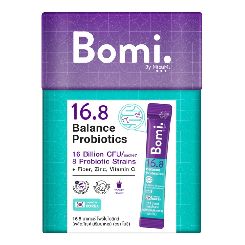 ภาพสินค้าBomi โพรไบโอติกส์พร้อมทาน 16.8 Balance Probiotics ขนาดบรรจุ 14 ซอง จากร้าน wemall_official บน Shopee ภาพที่ 5