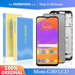6.5&amp;#39;&amp;#39ของแท้ อะไหล่หน้าจอสัมผัส LCD พร้อมกรอบ แบบเปลี่ยน สําหรับ Motorola Moto G30 Motorola G30 LCD XT2129-2