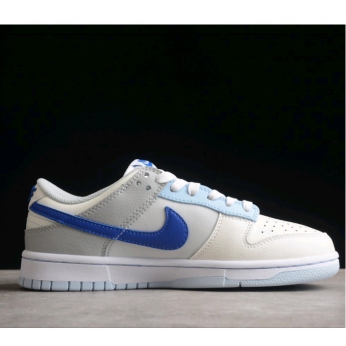 nike-dunk-low-gs-ivory-hyper-royal-fb1843-141-ของแท้-100-sneakers