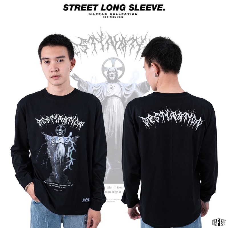 เสื้อแขนยาวลายสกีน-แนว-street-จากแบรนด์-mafear-ราคาเพียง-290-บาท