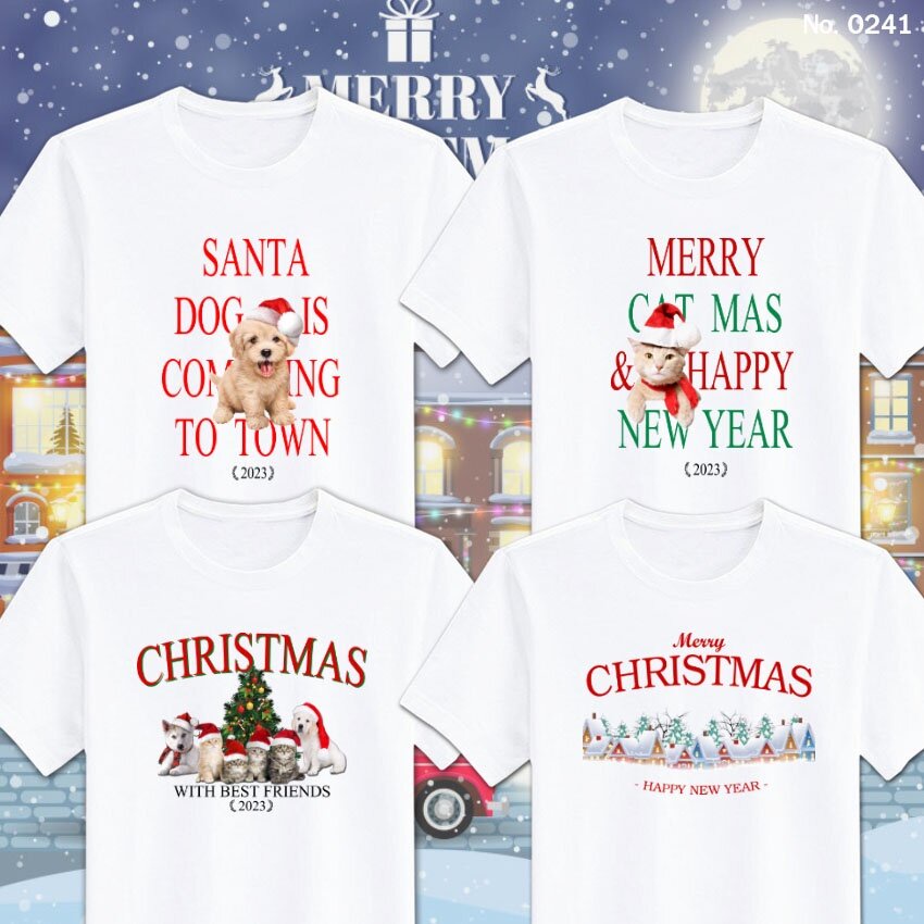 เสื้อยืด-สกรีน-merry-christmas-คริสต์มาส-เสื้อปีใหม่-สีขาว-เสื้อผ้าหนา-นุ่ม-ใส่สบาย-ได้ทั้งผู้ชาย-และผู้หญิง-no-0241-kc