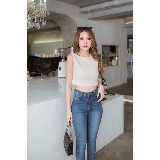 เสื้อกล้ามผ้าร่องเล็กเนื้อดี-อยู่ทรงใส่สวย