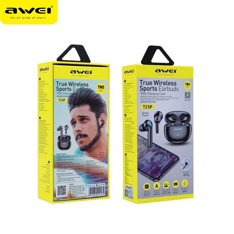 หูฟังไร้สาย-awei-รุ่น-t15p-true-wireless-gaming-earbuds-กันน้ำ-หน้าจอ-led-เล่นเกส์ได้เพลิดเพลิน