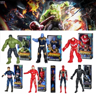 ฟิกเกอร์ Marvel Avenger Titan Hero Series Thanos Iron Spiderman Hulk Thor ขนาด 12 นิ้ว