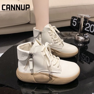 ภาพหน้าปกสินค้าCANNUP high top รองเท้า รองเท้าผ้าใบ รองเท้าบูทหญิง baoji ขายส่ง ราคา สไตล์เกาหลี B22F00Q ที่เกี่ยวข้อง