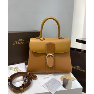 พรี ราคา11200 Delvaux brillant 28cm กระเป๋าสะพาย กระเป๋าสะพายไหล่ หนังแท้