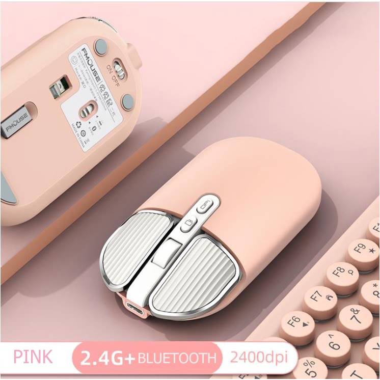 เมาส์ไร้สาย-wireless-mouse-bluetooth-mouse-เมาส์บลูทูธ-มีแบตในตัว-เมาส์