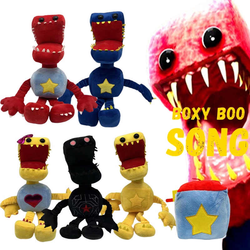 ใหม่-boxy-boo-ตุ๊กตาหุ่นยนต์-เกมการ์ตูน-สีแดง-ของขวัญวันหยุด-สําหรับเด็ก