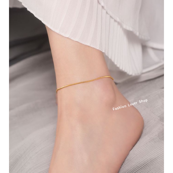 สร้อยข้อเท้า-สร้อยข้อเท้าสำหรับผู้หญิง-anklet-สร้อยข้อเท้าแฟชั่น-สร้อยข้อเท้าสแตนเลส-เรียบหรู