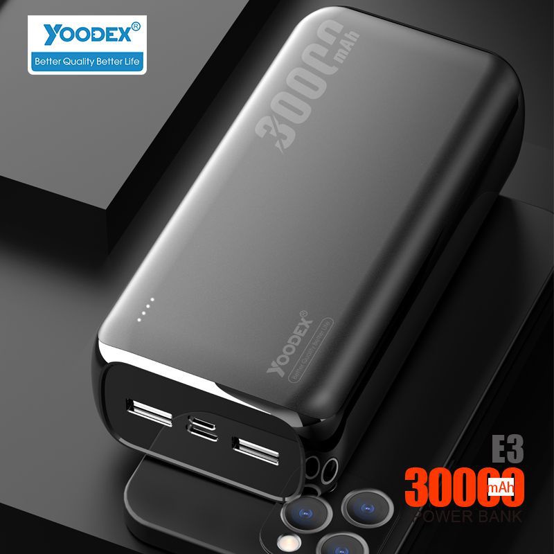 yoodex-e13-แบตสำรอง-30000mah-ชาร์จเร็ว-power-bank-fast-quick-charge-ของแท้-100