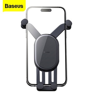 Baseus ที่วางโทรศัพท์ในรถยนต์ แบบโลหะ ซิลิโคน แรงโน้มถ่วง สําหรับ iPhone14 13 12 Xiaomi Samsung