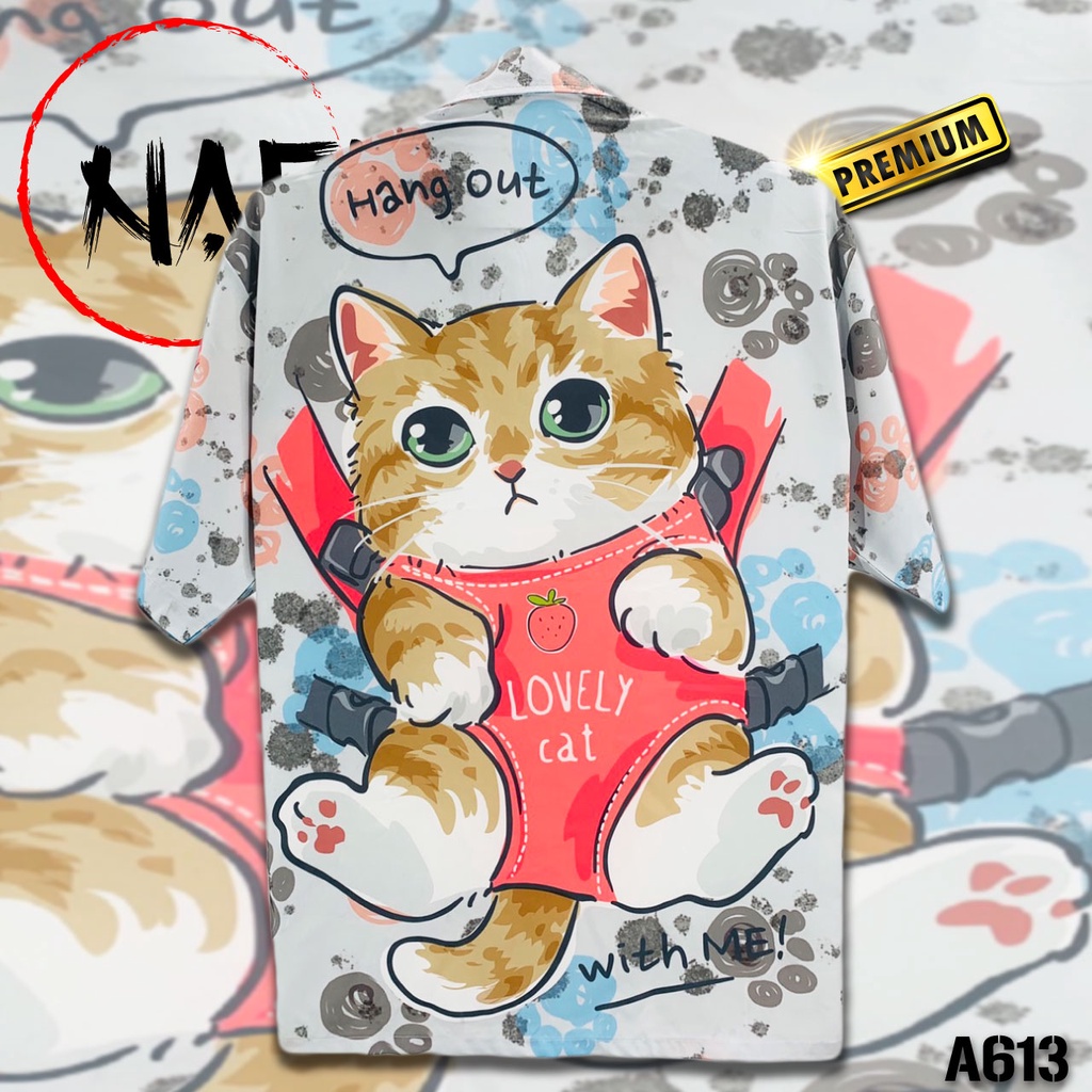 ภาพหน้าปกสินค้าเสื้อฮาวาย แมวทารก A613 ผ้าไหมอิตาลี จากร้าน siamsatan บน Shopee