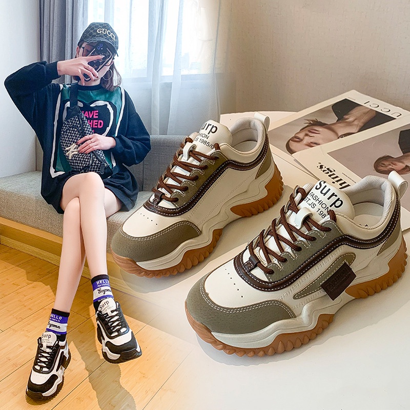 beautywomen-cookie-shoes-รองเท้าผ้าใบ-สไตล์เกาหลี-สีทูโทน-น่ารักมาก-งานดีมาก-ส้นสูง4-5cm