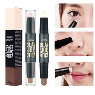 Highlighter Double-ended Dual-use Nose Shadow Repair Highlighter Powder Concealer Shadow Repair Pen