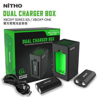 สินค้า [Nitho] Nitho Xbox Series/One Handle แท่นชาร์จแบตเตอรี่ แบบชาร์จไฟได้ ที่จับแบตเตอรี่ ที่ชาร์จคู่ LED แนวตั้ง ที่ชาร์จแบตเตอรี่