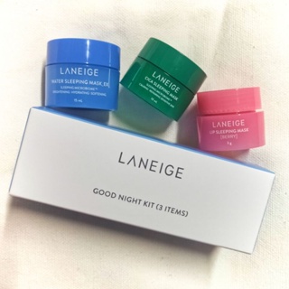 ✨แท้ช็อปไทย⭐แพ็คเกจใหม่ 2022 Laneige Good Night Kit EX (3 items)