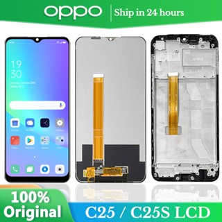 6.5&amp;quot; หน้าจอสัมผัส Lcd พร้อมกรอบ สําหรับ Oppo Realme C25 RMX3193 RMX3191 Realme C25s RMX3195 RMX3197