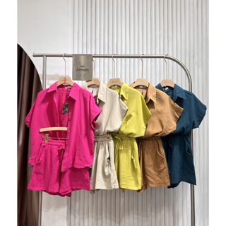 ภาพขนาดย่อของภาพหน้าปกสินค้าB082 NEW ARRIVALS เซตรุ่นใหม่เสื้อเชิ้ตผ้านุ่มฟูมาก สีคือจึ้งสุด ทรงoversiz จากร้าน mmay4666 บน Shopee ภาพที่ 4