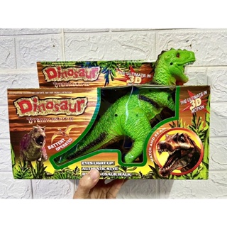 ไดโนเสาร์ ทีเร็ก ไดโนเสาร์ของเล่นเด็กมีไฟ มีเสียงร้องใส่ถ่านขนาด 2A จำนวน 2 ก้อน