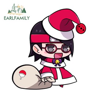 Earlfamily สติกเกอร์ไวนิล ลายคริสต์มาสนารูโตะ 13 ซม. x 11.9 ซม. สําหรับติดตกแต่งรถยนต์ แล็ปท็อป รถจักรยานยนต์