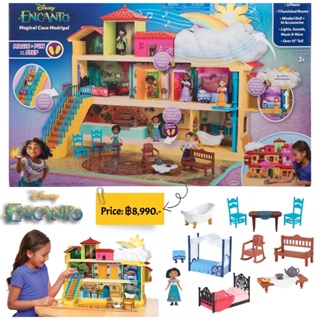 Disney Encanto Magical Madrigal House Playset with Mirabel Doll & 14 Accessories - Features Lights, Sounds & Music!