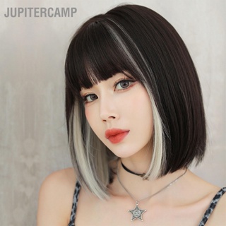 BJupitercamp วิกผมสั้น แบบแขวน ปรับได้ สีดํา สีเบจ สีน้ําตาล แฟชั่นสําหรับผู้หญิง