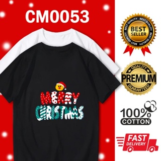 MERRY CHRISTMAS FAMILY 2023 TSHIRT XMAS BAJU KRISMAS KIDS ADULT UNISEX COTTON ROUND NECK T SHIRT LENGAN PENDEK CM0053เสื