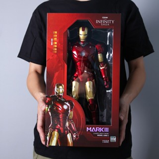 Zd โมเดลฟิกเกอร์ Iron Man 1/5 36 ซม. MK3 Marvel legends ไฟ LED ครบรอบ 10 ปี สําหรับเก็บสะสม