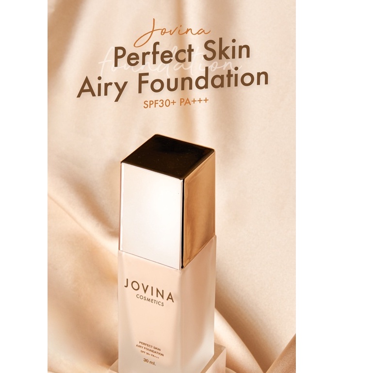 แท้ทั้งร้าน-แบ่งขายรองพื้นรุ่นใหม่สุดๆจากคุณแก้ม-jovina-perfect-skin-airy-foundation-ปรับสูตรให้ดีขึ้นอีก