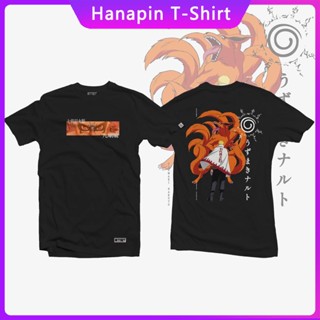 เสื้อยืดAnime Shirt - Naruto - Kurama Oversized T shirt Original Tshirt For Men And Women Shirt Tops