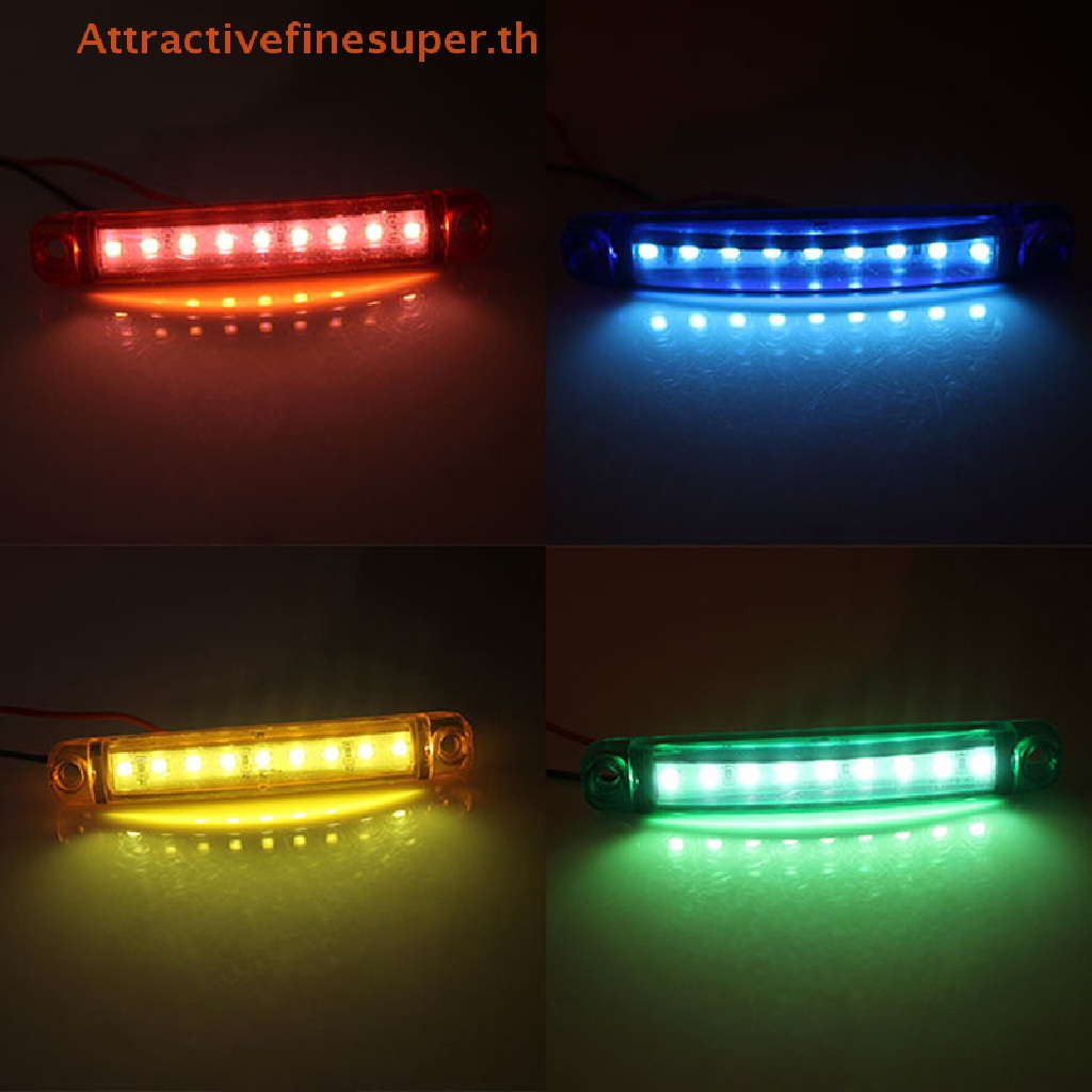 asth-ขายดี-ไฟสัญญาณเตือน-led-9-ดวง-12v-24v-สําหรับติดท้ายรถบรรทุก-รถพ่วง-4-ชิ้น