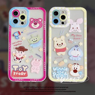 เคสป้องกันโทรศัพท์มือถือ ลาย Winnie Lotso น่ารัก สําหรับ OPPO A57 A76 A96 A15 A15s A16 A16K A93 A94 A54 A55 A74 A95 A9 A5 A31 A53 A33 A32 Reno 7 6 4 5F 4F A5s A3s A92 A72 A52