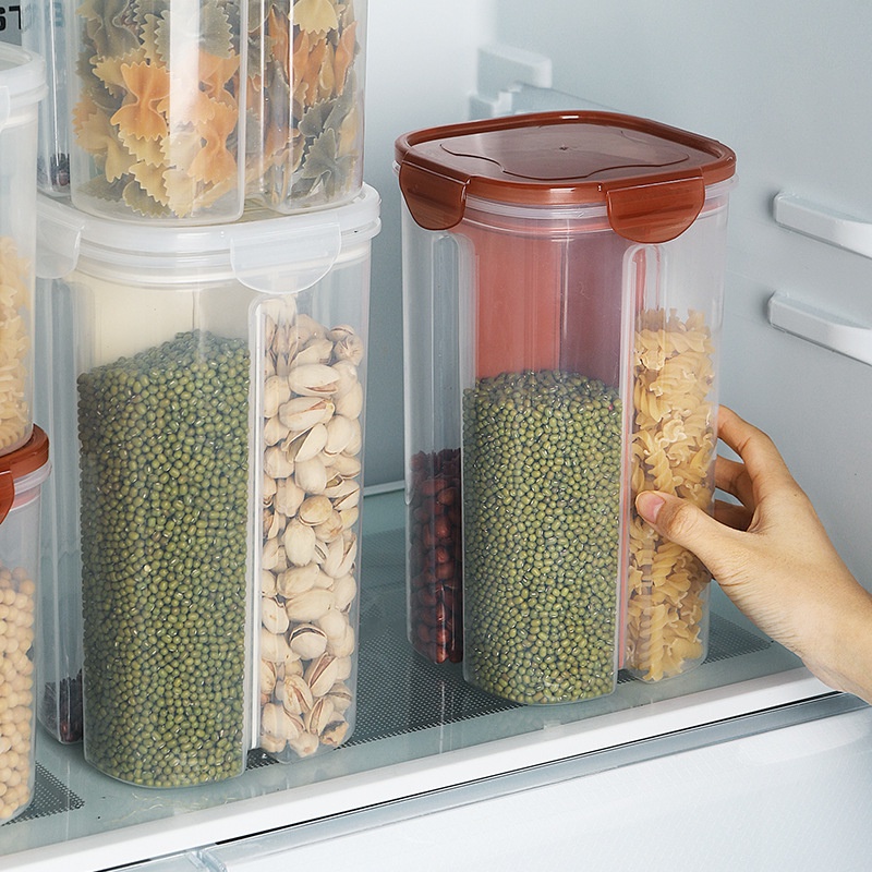 airtight-cans-kitchen-grain-multi-grain-cans-household-food-sealed-storage-cans-rice-beans-compartment-plastic-storage-b