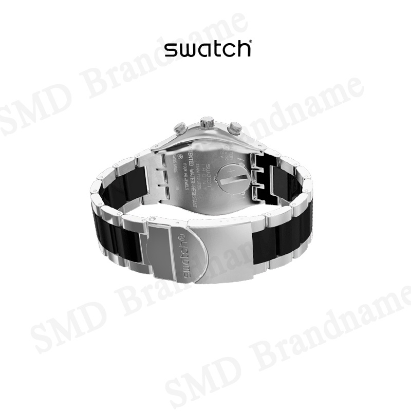 SWATCH MADE IN BLACK Chronograph Code YCS118G Shopee Thailand