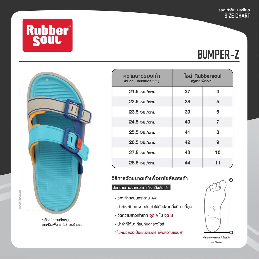ภาพสินค้ารองเท้าแตะ Rubber Soul  รุ่น BUMPER-Z จากร้าน rubbersoulshoes_officialshop บน Shopee ภาพที่ 2